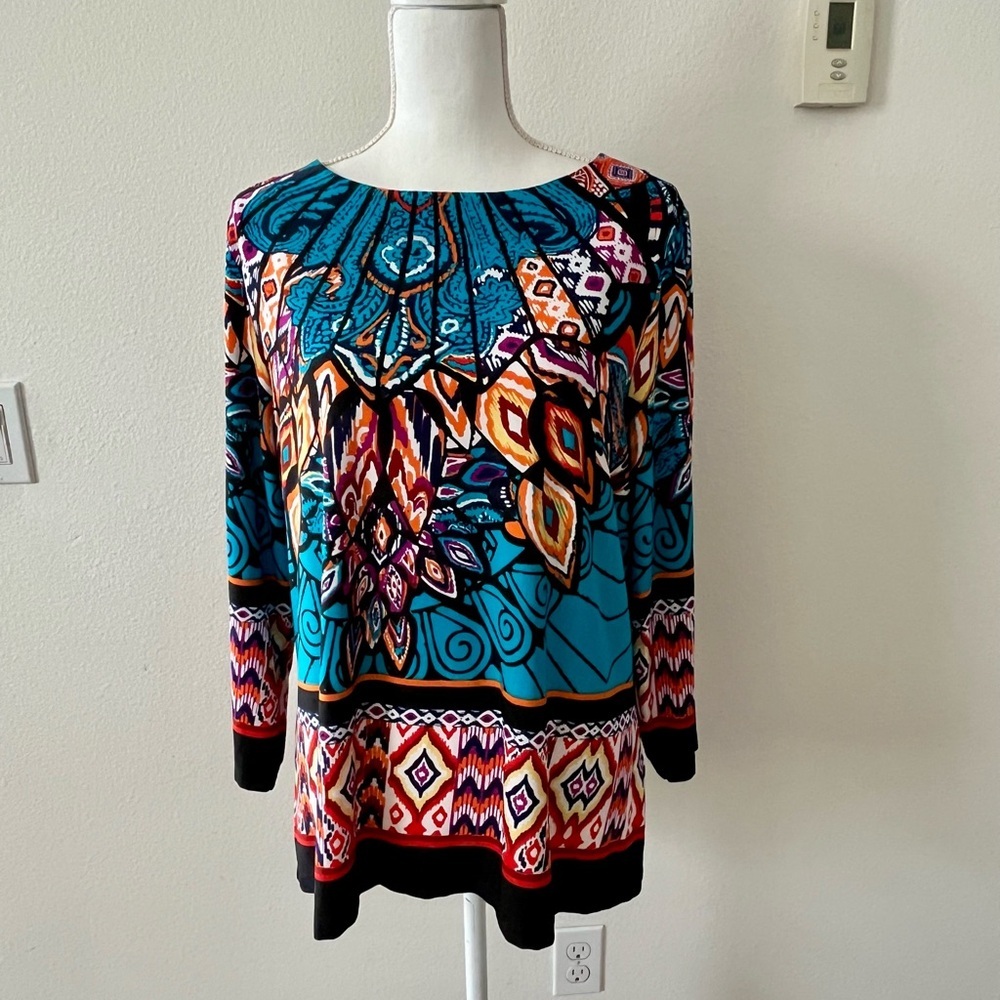 Colorful Geometric Women's Top
